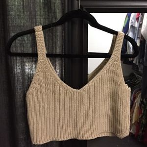American Apparel Sweater Crop Top